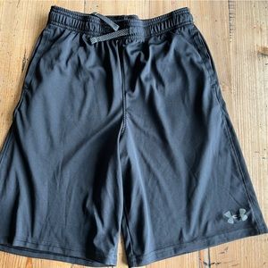 Under Armour heat gear shorts, boys xl, black